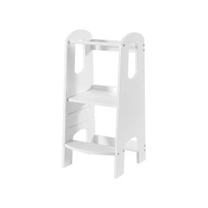 Torre montessori blanca con altura ajustable