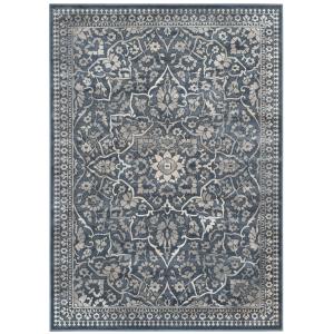 Tradicional azul/gris alfombra 120 x 170