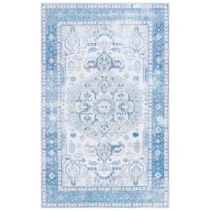 Tradicional beige/azul alfombra 120 x 180