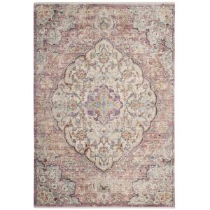 Tradicional neutral/rosa alfombra 120 x 180