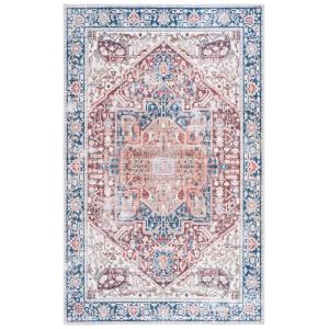 Tradicional rojo/azul marino alfombra 120 x 180