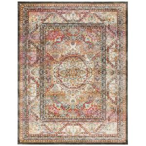 Tradicional rosa/neutral alfombra 185 x 275