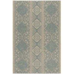 Transicional azul/neutro alfombra 155 x 230