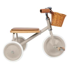Triciclo beige para niños de 2 a 6 años
