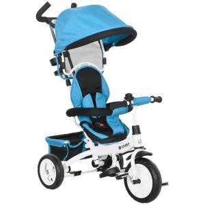 Triciclo para bebés 95x50x106 cm azul
