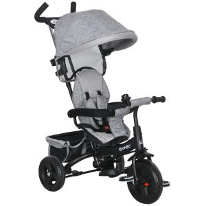 Triciclo para bebés 95x50x106 cm gris