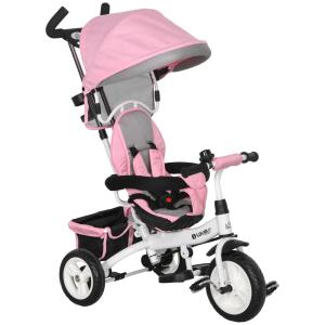 Triciclo para bebés 95x50x106 cm rosa