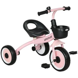 Triciclo para niños color rosa 70.5 x 53 x 58 cm