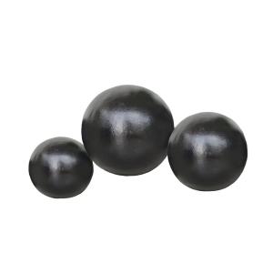 Trío de bolas decorativas diseñas negras