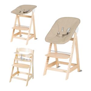 Trona evolutiva, con soporte reclinable, naturaleza