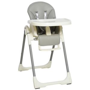 Trona para bebé 55 x 80 x 104 cm gris