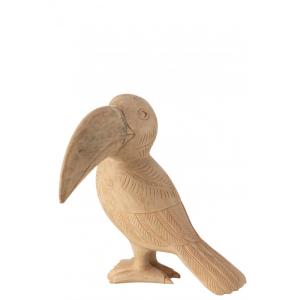 Tucane de madera natural l29*l24*h33cm
