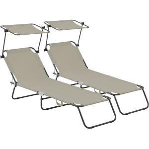 Tumbona metal marrón 180 x 54 x 73 cm