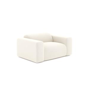Tumbona rizada color crema tejido bouclette crema