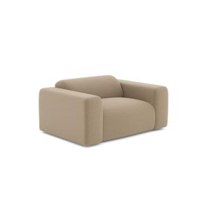 Tumbona rizada color crema tejido bouclette topo