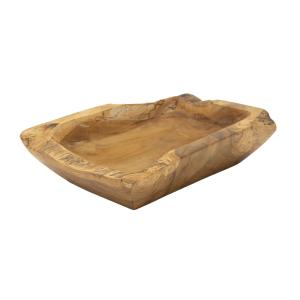 Vacíabolsillos de madera marrón cm 25x19x7
