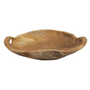 Vacíabolsillos de madera marrón cm 42x36x7
