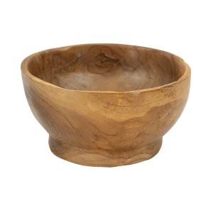 Vacíabolsillos de madera marrón cm ø 15x8