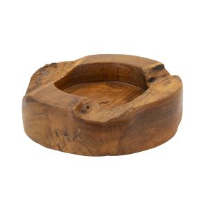Vacíabolsillos de madera marrón cm ø 21x6