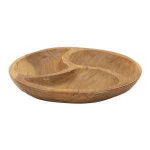 Vacíabolsillos de madera marrón cm ø 25,5x3