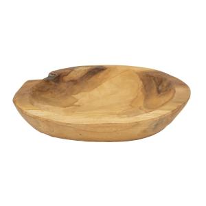 Vacíabolsillos de madera marrón cm ø 25x5