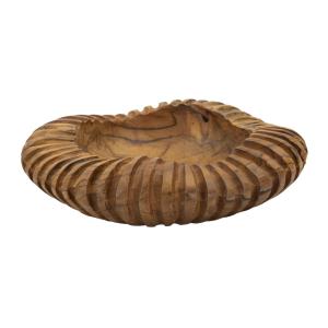 Vacíabolsillos de madera marrón cm ø 29x7
