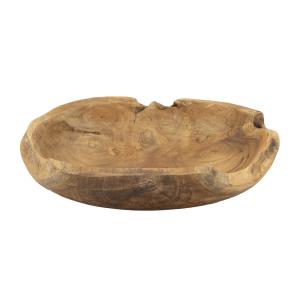 Vacíabolsillos de madera marrón cm ø 30x7