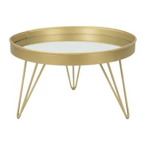 Vaciabolsillos de metal dorado con tablero de espejo ø 31x1…