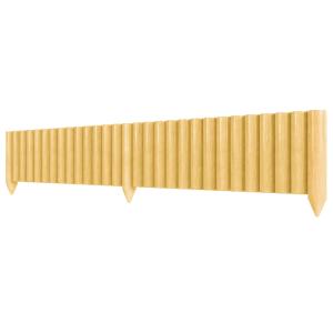 Valla de jardín 176x38 cm madera natural