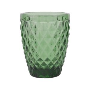 Vaso 22 cl (x6) vidrio prensado verde