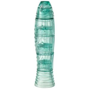 Vaso apilable en azul azur pez 9x9x36 cm