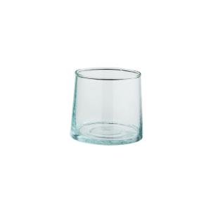 Vaso de agua de cristal transparente