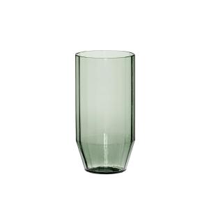 Vaso de agua de cristal verde