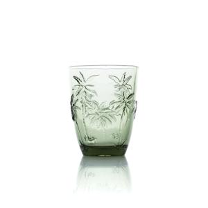 Vaso de agua de vidrio verde 8.2x10 cm