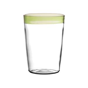 Vaso de agua de vidrio verde H9