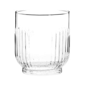Vaso de cristal estriado