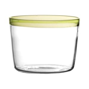 Vaso de cristal verde para agua H6