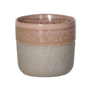 Vaso de gres rosa H6.5