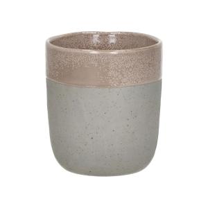 Vaso de gres rosa H9
