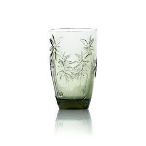 Vaso de vidrio en verde 8,2x8,2x13 cm
