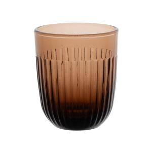 Vaso de vidrio marrón