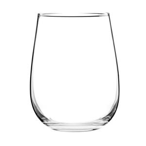 Vaso de vidrio transparente