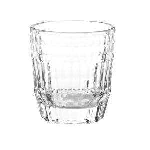 Vaso de vidrio transparente