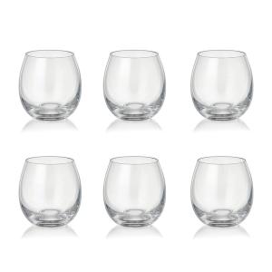 Vasos de agua bajos 380ml peony - set de 6