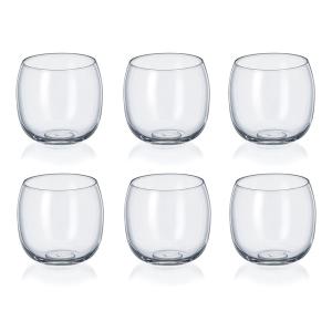 Vasos de agua bajos 485ml uni boule - set de 6