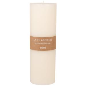 Vela cilíndrica blanca Alt. 30