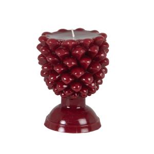 Vela con forma de piña roja 12,5 cm