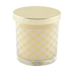 Vela de almizcle dorada con tapa 7.8x8.2 cm