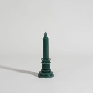 Vela de pilar verde, 21 cm