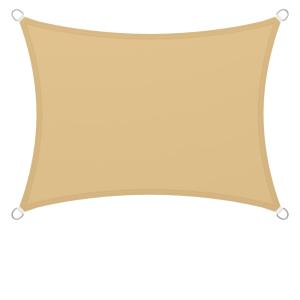 Vela de sombra de 3 x 4 m impermeable de color amarillo are…